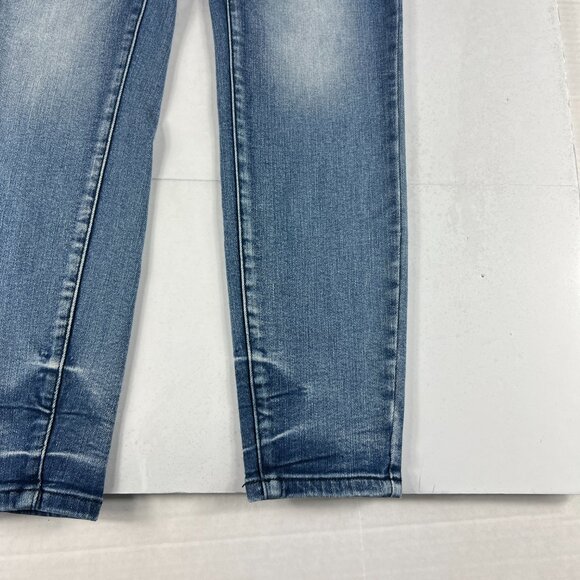 Judy Blue Jeans Women's 29x26* Skinny High Rise Crop Blue Faded Denim Tag 30 - Picture 6 of 16